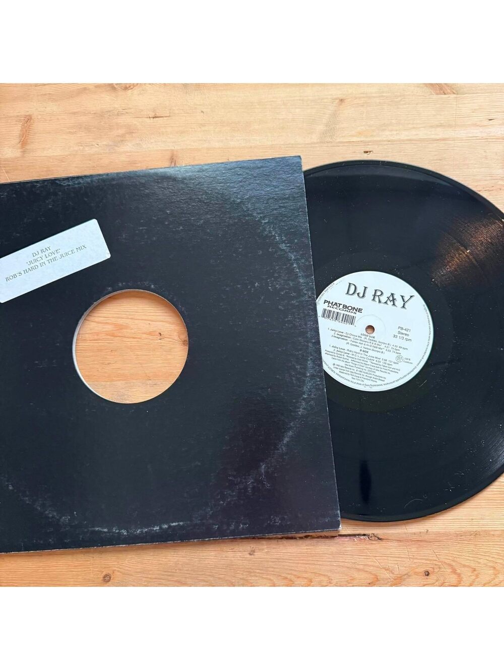 DJ Ray - Juicy Love 33rpm VG+ VR25